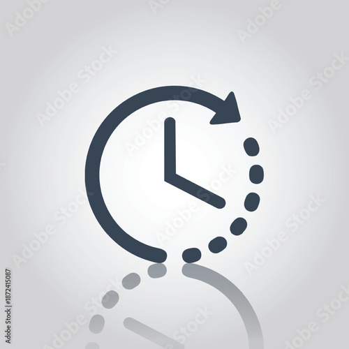 History Refresh Time Clock Icon