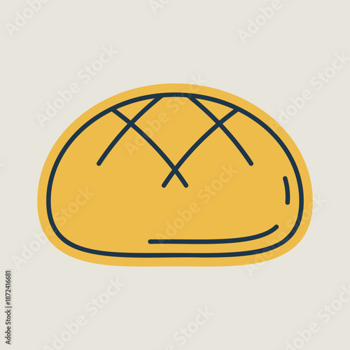 Round Boule Bread Loaf Icon