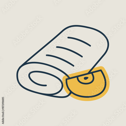 Classic Apple Strudel Pastry Icon