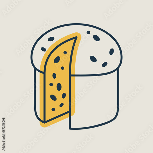 Traditional Italian Panettone Holiday Bread