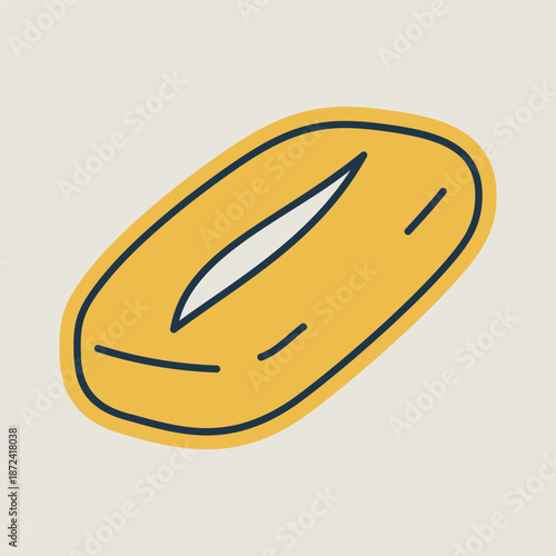 Traditional Italian Ciabatta Bread Icon
