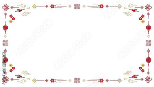 Colorful Decorative Border Design Elements.