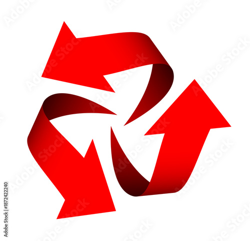 拡散する三つの矢印