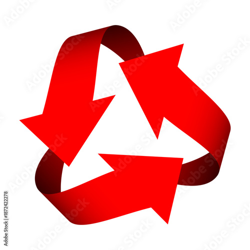 三角形の三つの回転矢印