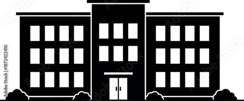 Minimalist black and white architectural design