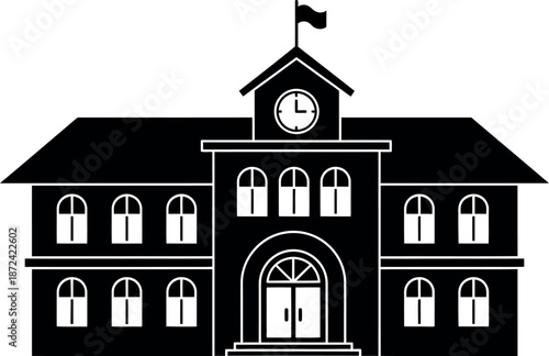 Historical clock tower dominating a classic building