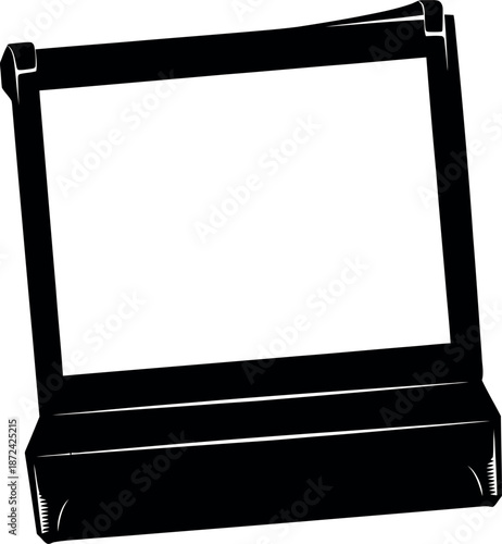 Modern black display stand for showcasing items