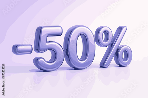 Vector discount background d soft gradients transparent metallic glow volumetric glossy minimal