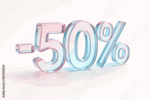 Shadow vector gradient discount sign illumination glass soft glossy glow volumetric clarity