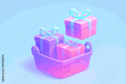 Простий обʼємна compose illustration k glossy vector icon градієнти simple transparency глибина