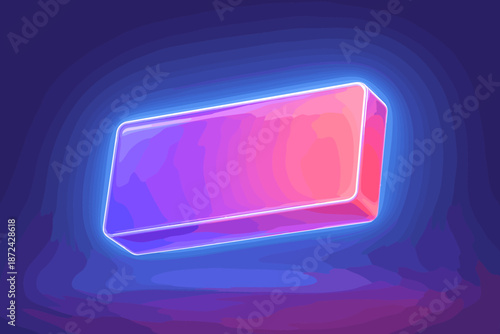 Transitions illustration smooth vector gradient banner minimal glossy volumetric icon shine light