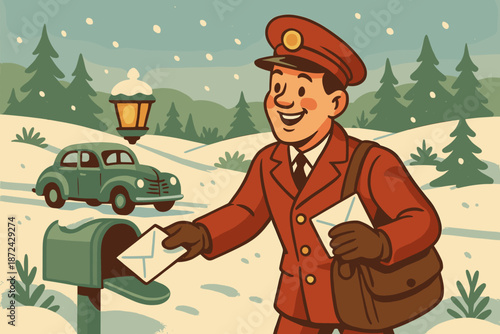 Blue grain holiday green vector snow icon no postcard landscape bubbles retro