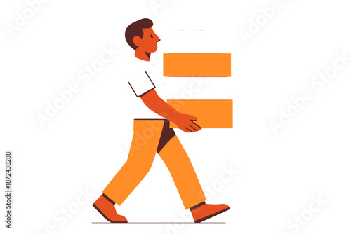 Vector cherry bright key minimal k simple geometric icon structure orange compose