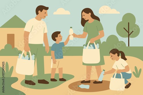 No modern punctuation negative text cyrillic icon green recycling cohesive vector family