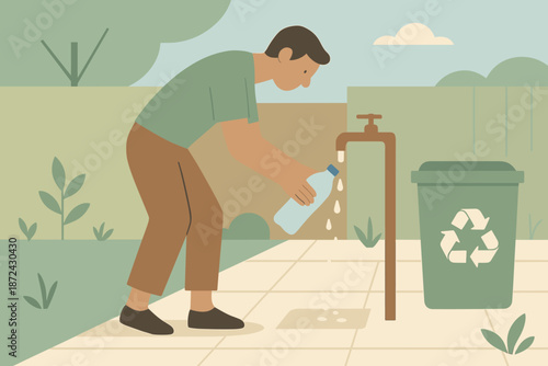 Modern colors speech no bottle eco icon punctuation full vector labels friendly