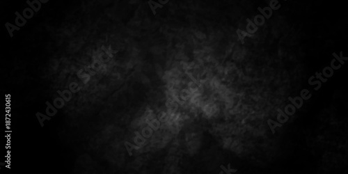 Concrete black stone Panorama blank rough wall for background. Abstract black stone concrete floor or old cement grunge background. crack gray wall texture.