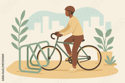 Bicycle icon sage any illustration vector commute full negative urban typography no