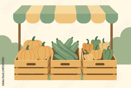 Vector cohesive market no organic off bubbles peppers icon punctuation numbers illustration