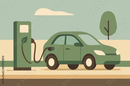 Vector letters labels speech no beside eco friendly car marks icon typography