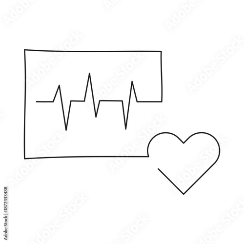 Minimalist Line Art of Medical and Healthcare. One line and continuous line, single line Icons