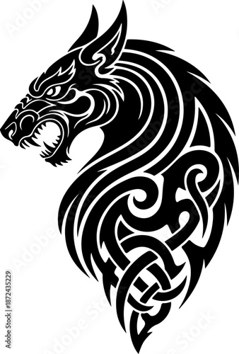 Celtic Tribal Knot Tattoo Design