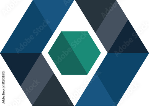 Abstract technology consulting logo for digital strategy and corporate identity
