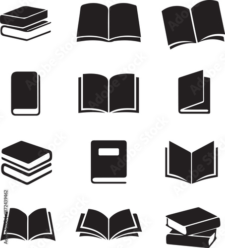 set of books vector
