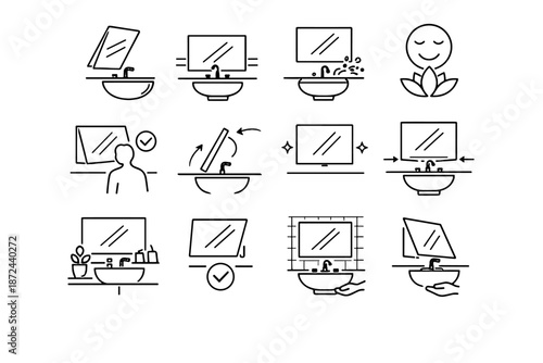Icons vector use practical space angle functionality correct logic consideration mirror icon