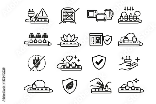 Strip crossed icon risk exclusion safety vector device clean heavy safe choice