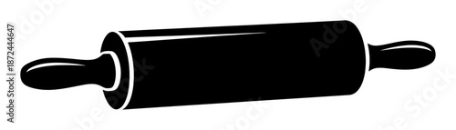 Rolling Pin Silhouette - Minimalist Vector Illustration