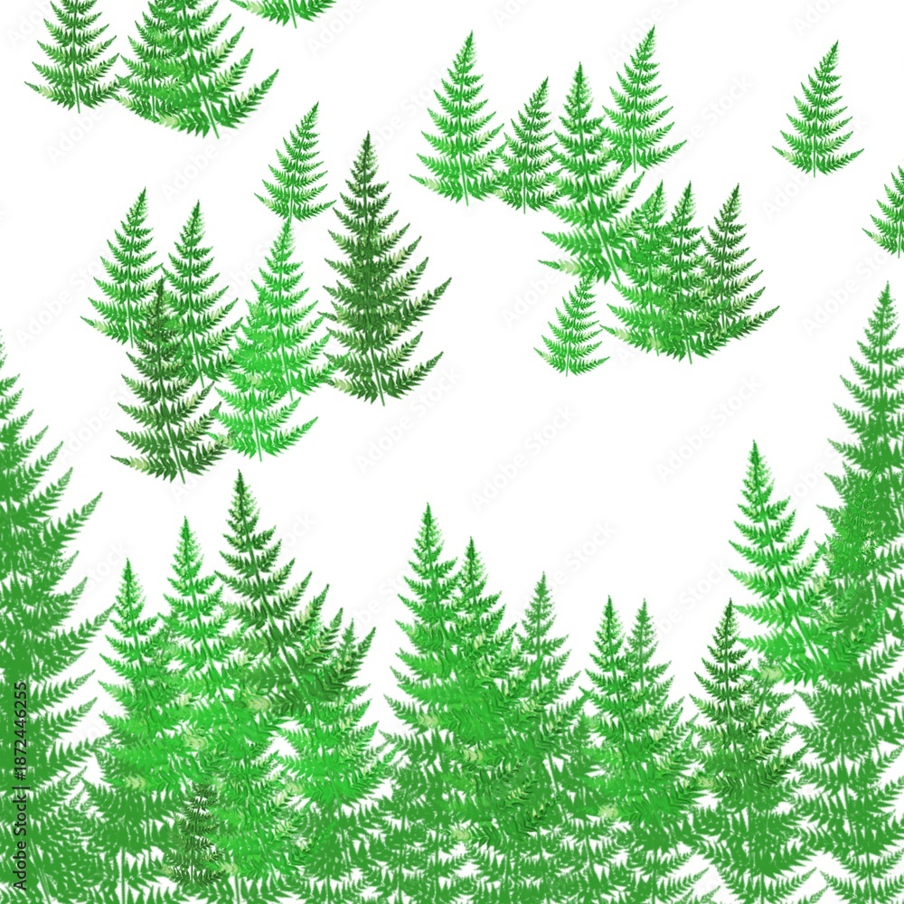 Obraz premium christmas trees seamless pattern