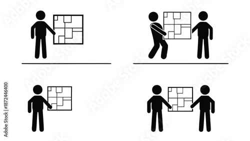 Teamwork and collaboration with people working together