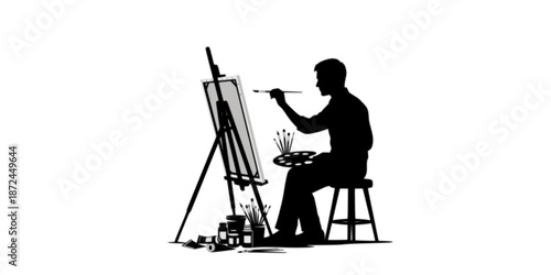 artist at work
