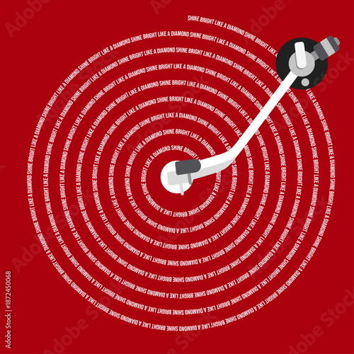 Custom Vinyl Lyrics Print, Personalised Music Poster, Customizable Music Gift, Anniversary Gift, Music Gift