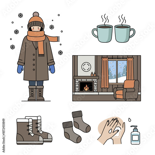 Winter Clothing and Home Comfort Elements.