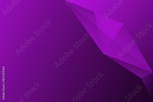 Purple triangle shape abstract background with technology concept for template, poster, wallpaper, flyer design. Vector illustration	