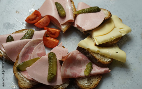 german bread, variety of op...