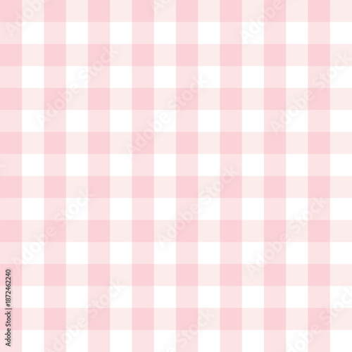 Delicate tartan for Valentine's Day with pink cells. Texture for fabric and packaging. Decorative print for design.