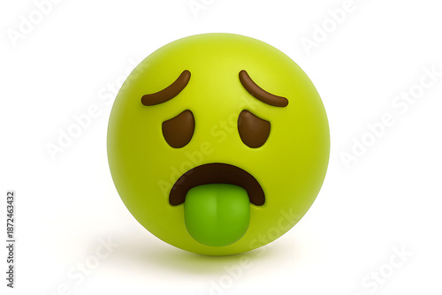 Disgusted Emoji Expressing Dislike, Sorrow and Heartbreak