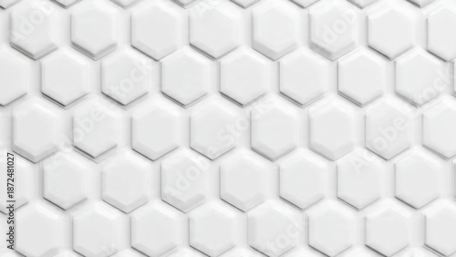 White Hexagon Tile Texture