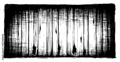 Abstract dark grunge texture background with vertical scratches