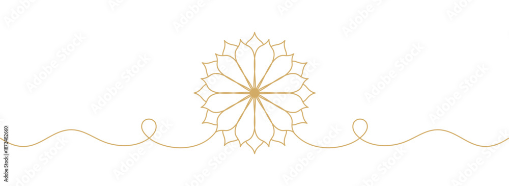 Obraz premium golden lotus isolated on white background