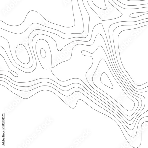 Topographic map contour background. Contour map. Geographical world topography map. Abstract illustration.