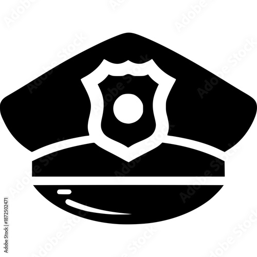 Police Hat Icon Vector