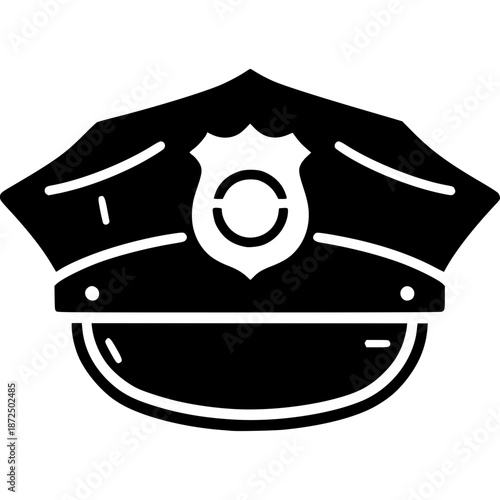 Police Hat Icon Vector
