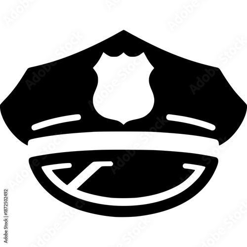 Police Hat Icon Vector