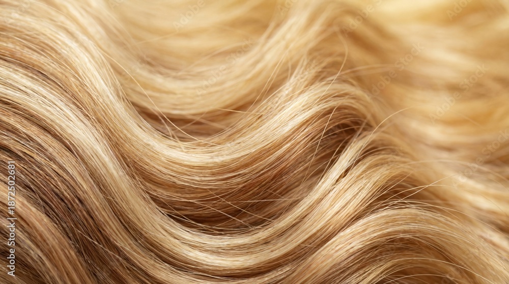 Naklejka premium Blond or light brown hair texture background