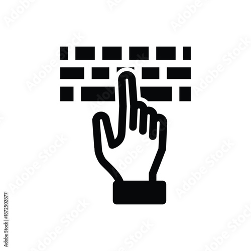 typing solid icon vector design good for web or mobile app