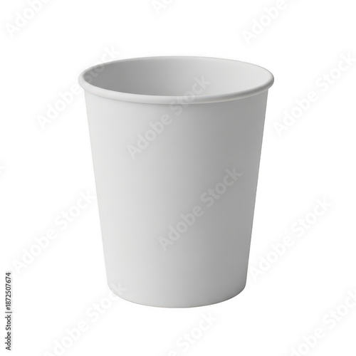 Wallpaper Mural Single white plastic cup isolated on transparent background Torontodigital.ca