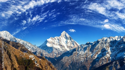 mount Nanda Devi peak Himalaya mountain